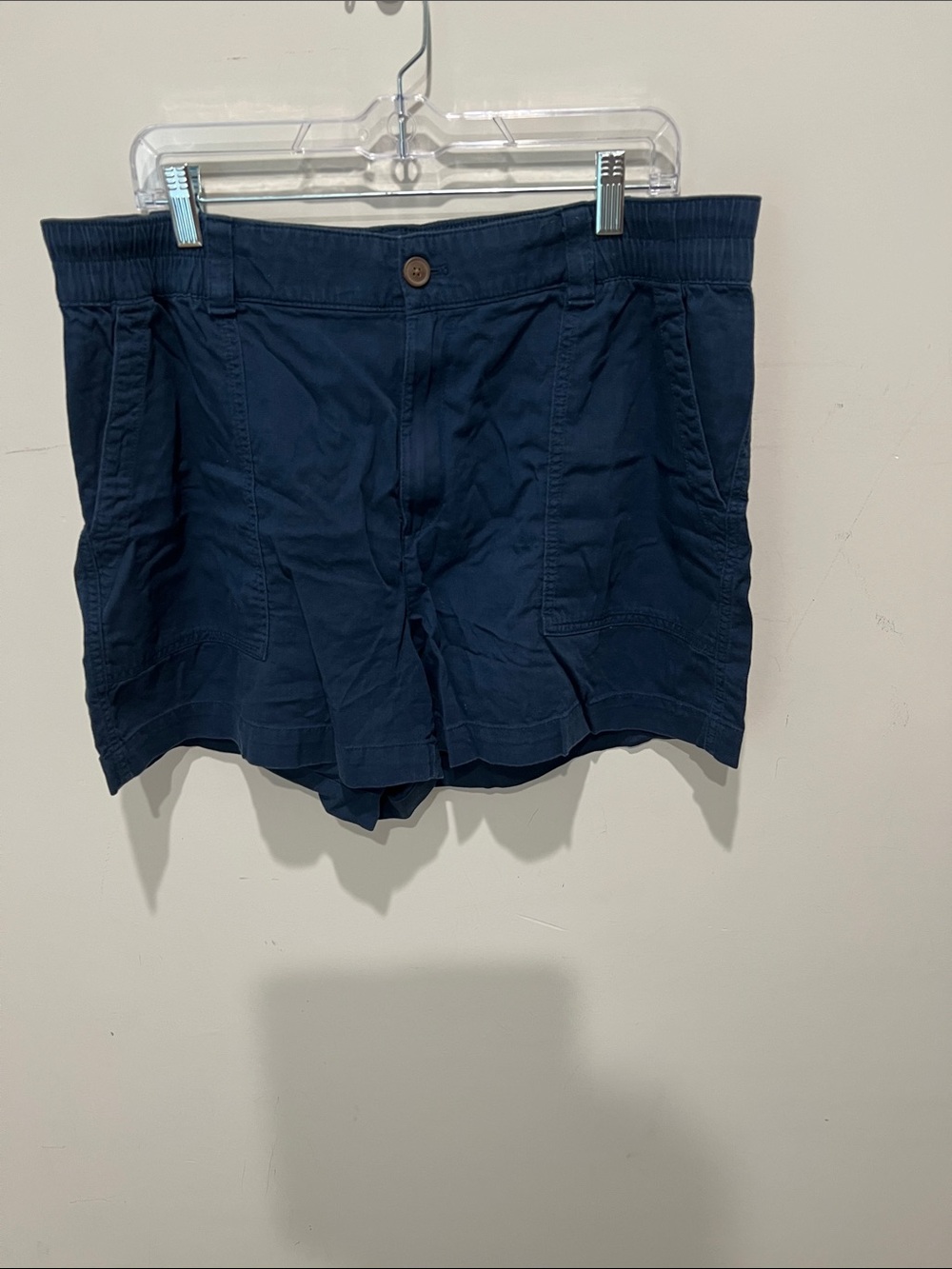 GAP Women’s Navy Flat-Front Cotton Shorts